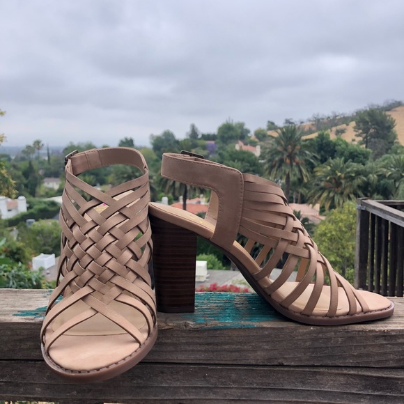 NEW Suede Strap Mules Sandals Ankle Strap Wedge - Picture 6 of 7